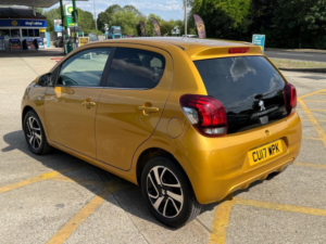 2017 Peugeot 108 1.0 Allure 2 Tronic Euro 6 5dr in Yellow — image 5