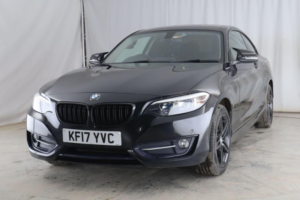2017 BMW 2 Series 1.5 218i Sport Euro 6 (s/s) 2dr in Black — image 3
