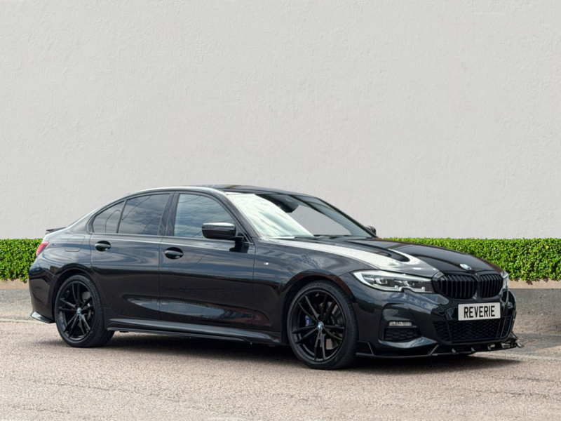 2020 BMW 3 Series 2.0 318d M Sport Saloon 4dr Diesel Auto Euro 6 (s/s) (150 Ps) in Black — image 1