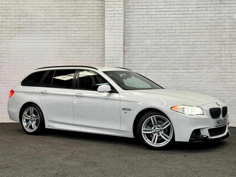 2013 BMW 5 Series 2.0 520i M Sport Touring Auto Euro 6 (s/s) 5dr in White — image 1