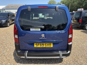 2019 Peugeot Rifter Wheelchair Accessible Vehicle Wav 1.5 Bluehdi Allure in Blue — image 4