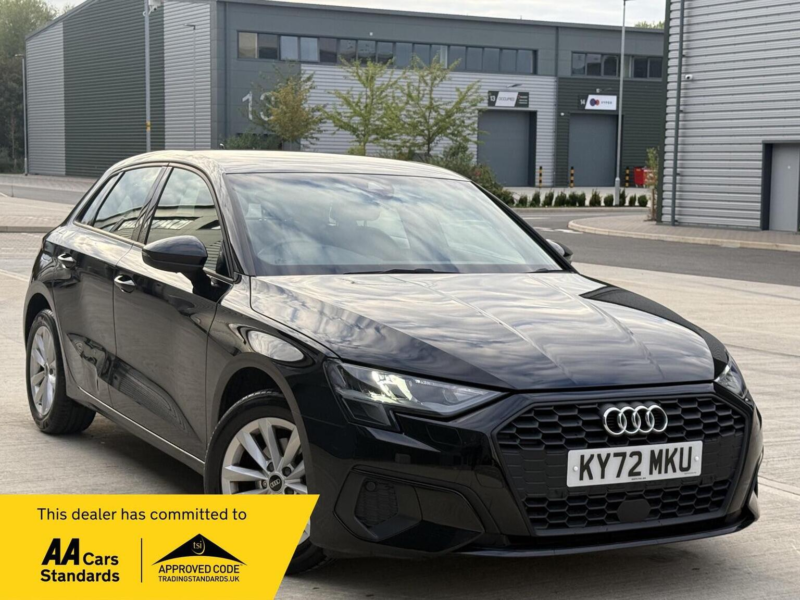 2022 Audi A3 1.0 Tfsi 30 Technik Sportback Euro 6 (s/s) 5dr in Black — image 1