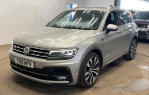2019 Volkswagen Tiguan 2.0 Tdi R-Line Tech DSG Euro 6 (s/s) 5dr in Silver — image 4