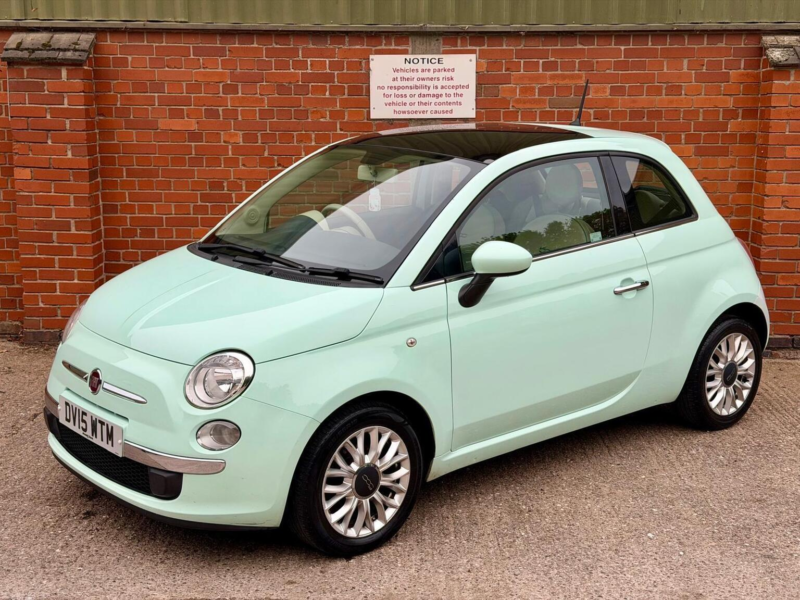 2015 Fiat 500 1.2 Lounge Euro 6 (s/s) 3dr in Green — image 1