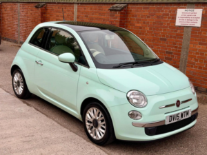 2015 Fiat 500 1.2 Lounge Euro 6 (s/s) 3dr in Green — image 2