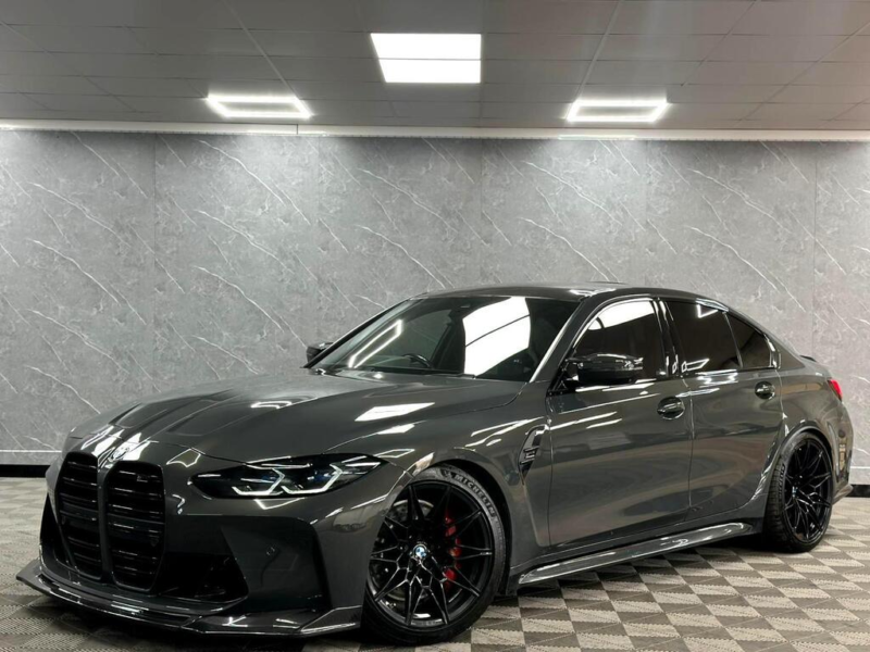 2021 BMW M3 3.0 Biturbo Competition Steptronic Euro 6 (s/s) 4dr in Grey — image 1