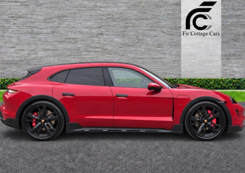 2022 Porsche Taycan Performance Plus 93.4kwh 4s Cross Turismo Auto 4WD 5dr (11kw Charger) in Red — image 1
