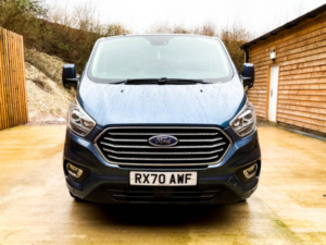 2020 Ford Tourneo Custom L2 Lwb 9 SEAT Wheelchair Accessible Disabled Access Vehicle Wav in Blue — image 3