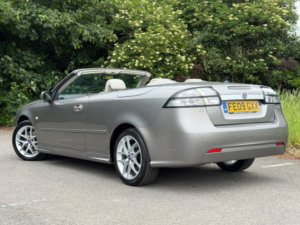 2009 Saab 9-3 1.9 Tid Vector Convertible 2dr Diesel Manual (169 G/km, 148 Bhp) in Grey — image 3