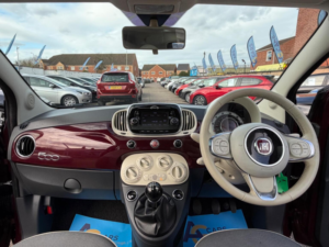 2018 Fiat 500 1.2 Lounge Euro 6 (s/s) 3dr in Red — image 2