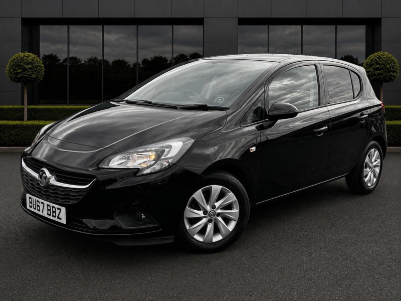 2017 Vauxhall Corsa 1.4i Ecoflex Design Euro 6 5dr in Black — image 1