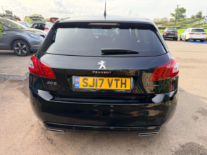 2017 Peugeot 308 1.6 Bluehdi Gt Line Hatchback 5dr Diesel Manual Euro 6 (s/s) (120 Ps) in Black — image 3