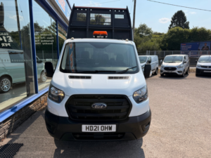 2021 Ford Transit 2.0 350 Ecoblue Hd Leader Single Cab Tipper 2dr Diesel Manual Rwd L2 Euro 6 130 Ps in White — image 2