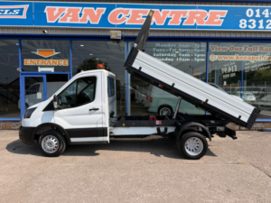 2021 Ford Transit 2.0 350 Ecoblue Hd Leader Single Cab Tipper 2dr Diesel Manual Rwd L2 Euro 6 130 Ps in White — image 3