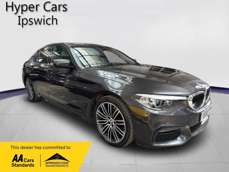 2019 BMW 5 Series 2.0 520d M Sport Auto Euro 6 (s/s) 4dr in Grey — image 1