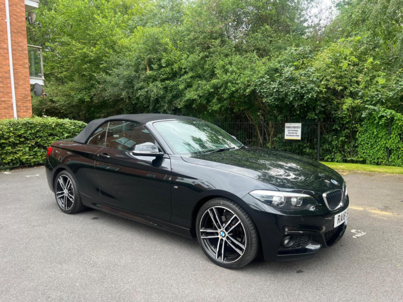 2018 BMW 2 Series 2.0 218d M Sport Auto Euro 6 (s/s) 2dr in Black — image 1