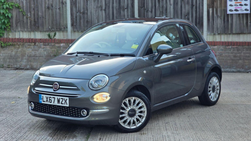 2017 Fiat 500 1.2 Lounge Dualogic Euro 6 (s/s) 3dr in Grey — image 1