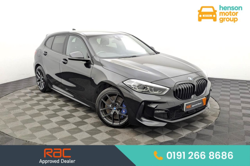 2022 BMW 1 Series 1.5 118i M Sport (lcp) Hatchback 5dr Petrol Manual Euro 6 (s/s) (136 Ps) in Black — image 1
