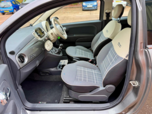 2016 Fiat 500 1.2 Lounge Euro 6 (s/s) 3dr in Grey — image 5