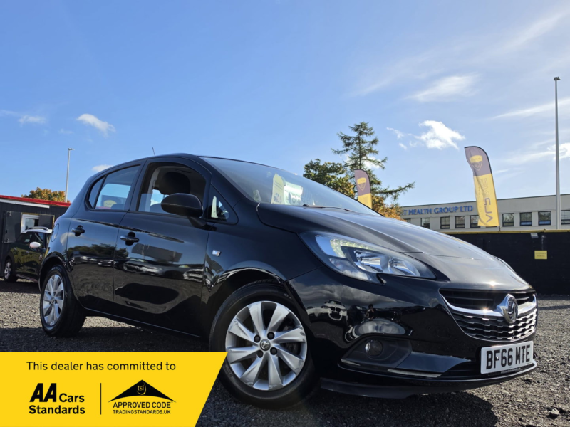 2016 Vauxhall Corsa 1.4i Ecoflex Design Hatchback 5dr Petrol Manual Euro 6 (90 Ps) in Black — image 1