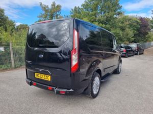 2022 Ford Tourneo Custom 2.0 Tourneo Custom Titanium Eco Blue Auto Passenger Up Front Wheelchair Accessible Vehicle in Black — image 6