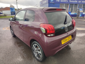 2014 Peugeot 108 1.2l Allure Hatchback 3dr Petrol Manual Euro 5 (82 Bhp) in Purple — image 3