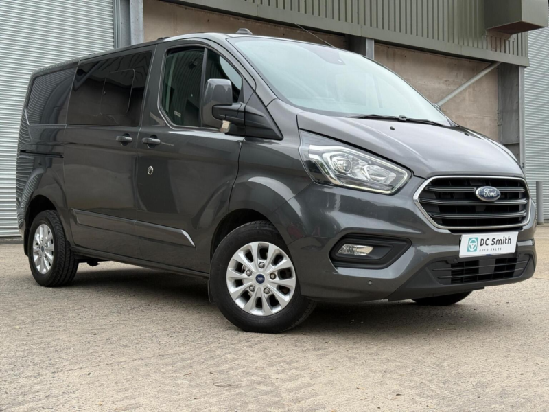 2022 Ford Transit Custom 2.0 320 Ecoblue Limited Crew Van Auto L1 H1 Euro 6 (s/s) 5dr in Grey — image 1