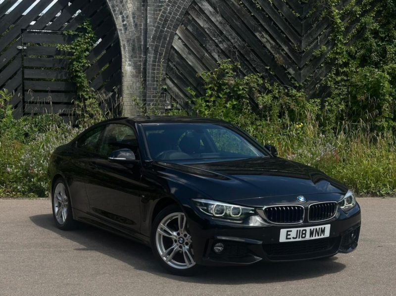 2018 BMW 4 Series 2.0 420i M Sport Auto Euro 6 (s/s) 2dr in Black — image 1