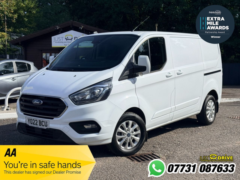 2022 Ford Transit Custom 2.0 280 Ecoblue Mhev Limited Panel Van 5dr Diesel Manual L1 H1 Euro 6 (s/s) (130 Ps) in White — image 1