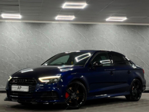 2017 Audi S3 2.0 Tfsi Black Edition S Tronic Quattro Euro 6 (s/s) 4dr in Blue — image 3