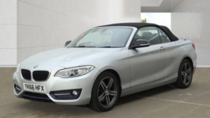 2016 BMW 2 Series 2.0 220d Sport Convertible 2dr Diesel Auto Euro 6 (s/s) (190 Ps) in Silver — image 3