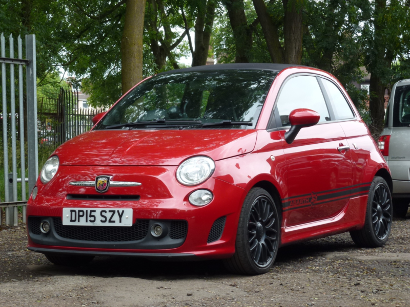 2015 Abarth 500 1.4 T-Jet Convertible 2dr Petrol Manual Euro 5 (135 Bhp) in Red — image 1