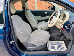 2013 Fiat 500 0.9 Twinair Lounge Dualogic Euro 6 (s/s) 3dr in Blue — image 3
