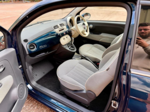 2013 Fiat 500 0.9 Twinair Lounge Dualogic Euro 6 (s/s) 3dr in Blue — image 4