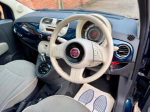 2013 Fiat 500 0.9 Twinair Lounge Dualogic Euro 6 (s/s) 3dr in Blue — image 5