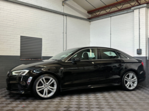 2019 Audi A3 2.0 Tfsi 40 S Line Saloon 4dr Petrol S Tronic Quattro Euro 6 (s/s) (190 Ps) in Black — image 3