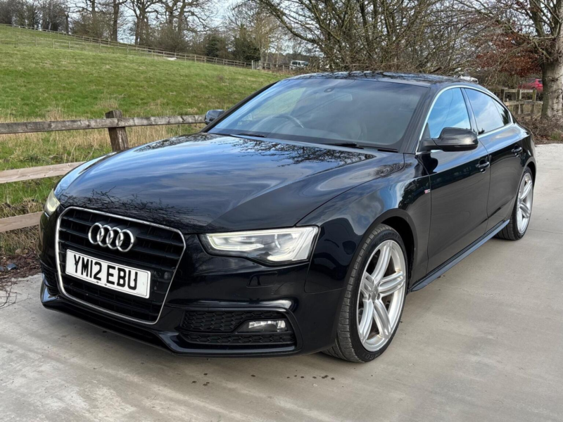 2012 Audi A5 2.0 Tdi S Line Sportback Euro 5 (s/s) 5dr in Black — image 1
