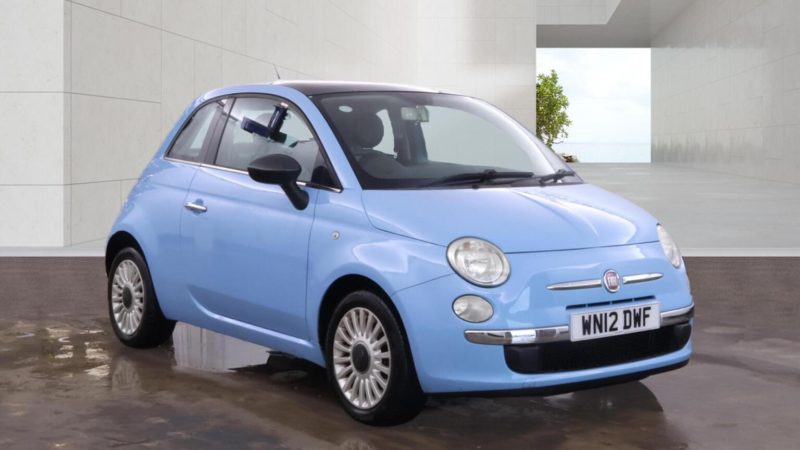 2012 Fiat 500 1.2 Lounge Euro 5 (s/s) 3dr in Blue — image 1