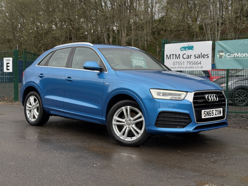 2015 Audi Q3 2.0 Tdi S Line SUV 5dr Diesel Manual Quattro Euro 6 (s/s) (150 Ps) in Blue — image 1