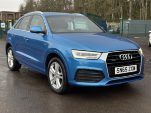 2015 Audi Q3 2.0 Tdi S Line SUV 5dr Diesel Manual Quattro Euro 6 (s/s) (150 Ps) in Blue — image 3