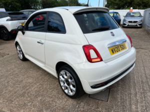 2020 Fiat 500 1.2 Rock Star Hatchback 3dr Petrol Manual Euro 6 (s/s) (69 Bhp) in White — image 4