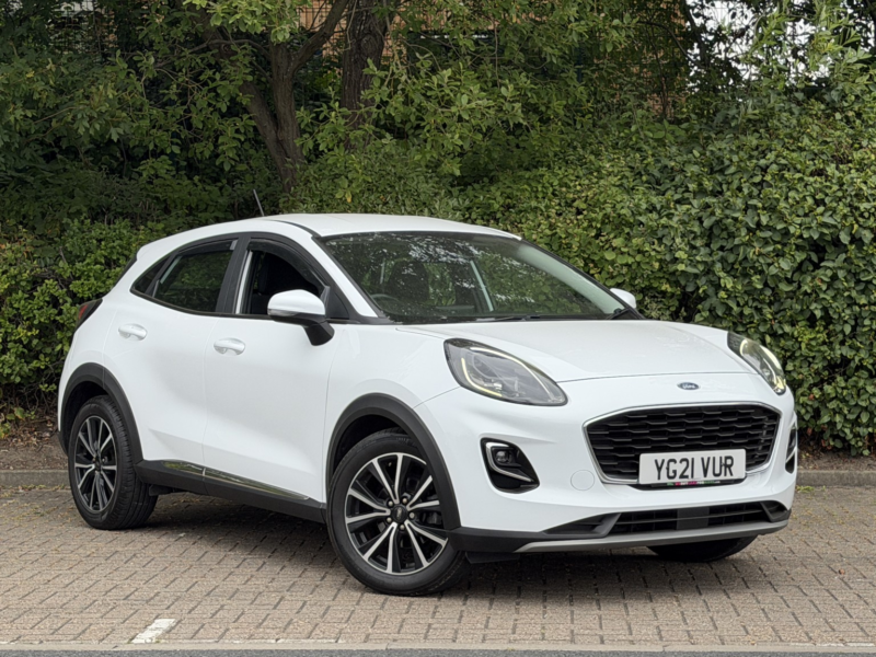 2021 Ford Puma 1.0 Puma Titanium 5 Door 1.0l Ecoboost 125ps Mhev Fwd 6 Speed Manual in White — image 1