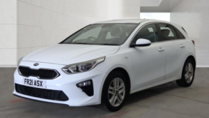 2021 Kia Ceed 1.0 T-Gdi Eco 2 Hatchback 5dr Petrol Manual Euro 6 (s/s) (118 Bhp) in White — image 3