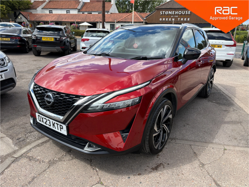 2023 Nissan Qashqai 1.3 Dig-T Mhev Tekna+ SUV 5dr Petrol Hybrid Xtron Euro 6 (s/s) (158 Ps) in Red — image 1