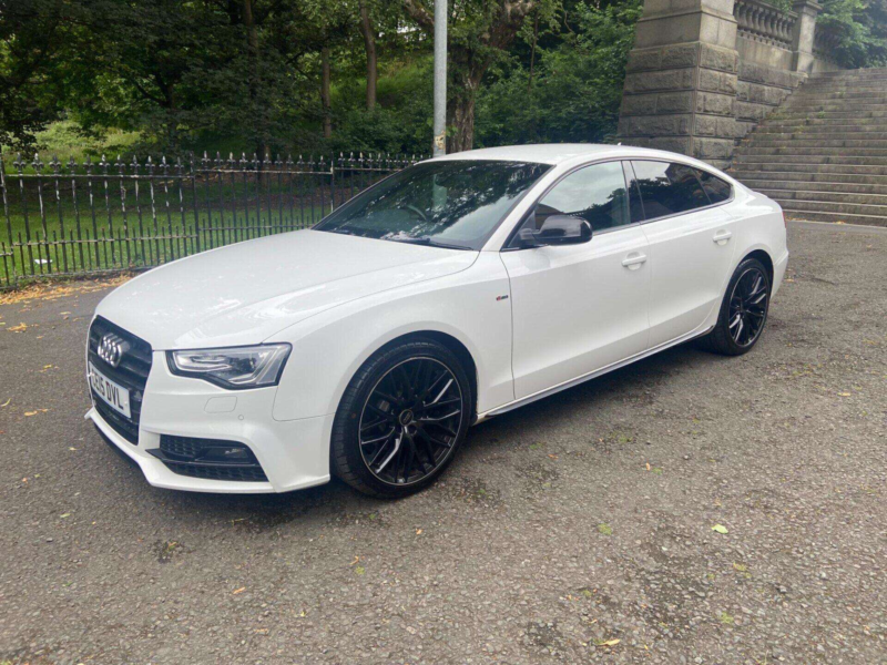 2015 Audi A5 2.0 Tdi Black Edition Plus Sportback Multitronic Euro 5 (s/s) 5dr in White — image 1