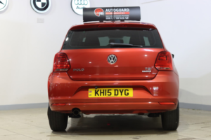 2015 Volkswagen Polo 1.2 Tsi Bluemotion Tech Se DSG Euro 6 (s/s) 5dr in Red — image 3