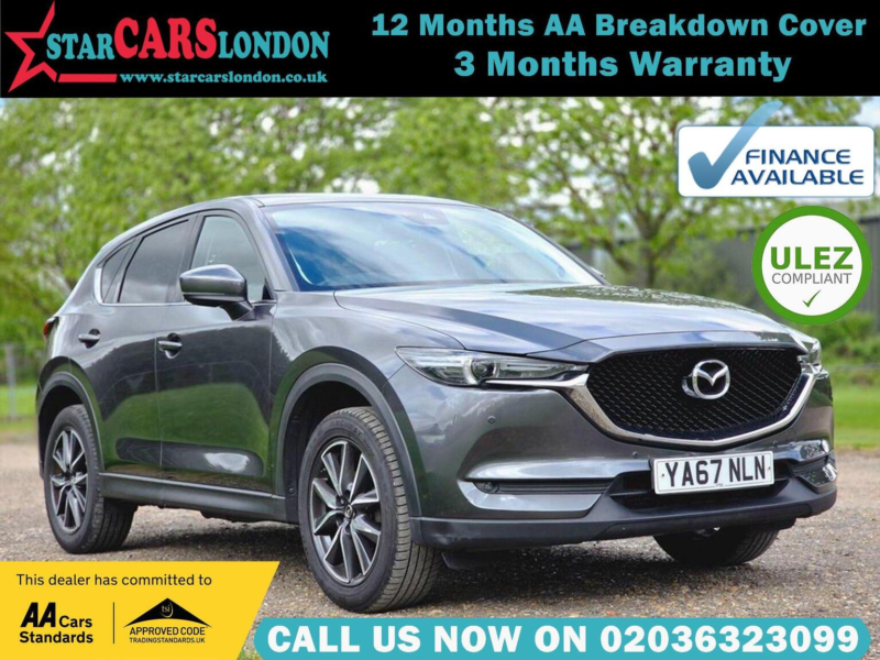 2017 Mazda Cx-5 2.2 Skyactiv-D Sport Nav Auto Euro 6 (s/s) 5dr in Grey — image 1
