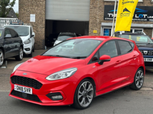 2018 Ford Fiesta 1.0t Ecoboost St-Line X Euro 6 (s/s) 5dr in Red — image 2