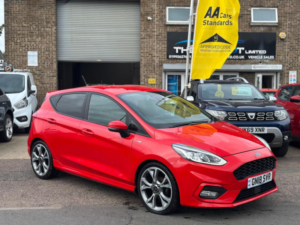 2018 Ford Fiesta 1.0t Ecoboost St-Line X Euro 6 (s/s) 5dr in Red — image 3