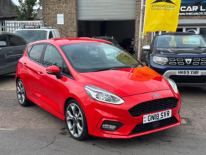 2018 Ford Fiesta 1.0t Ecoboost St-Line X Euro 6 (s/s) 5dr in Red — image 4